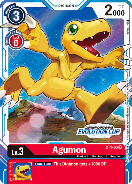 Agumon [ST1-03] (Evolution Cup) [Starter Deck: Gaia Red Promos] | The Gaming-Verse