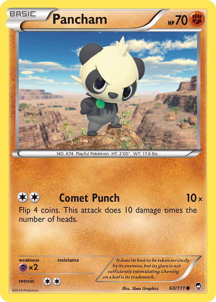 Pancham (60/111) [XY: Furious Fists] | The Gaming-Verse