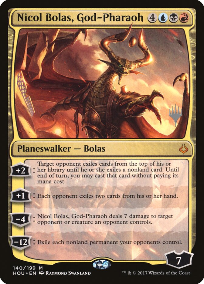 Nicol Bolas, God-Pharaoh (Promo Pack) [Hour of Devastation Promos] | The Gaming-Verse