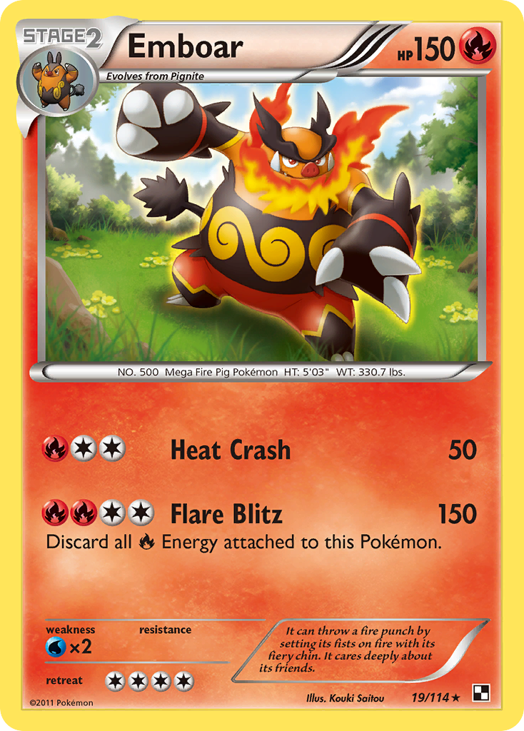 Emboar (19/114) [Black & White: Base Set] | The Gaming-Verse