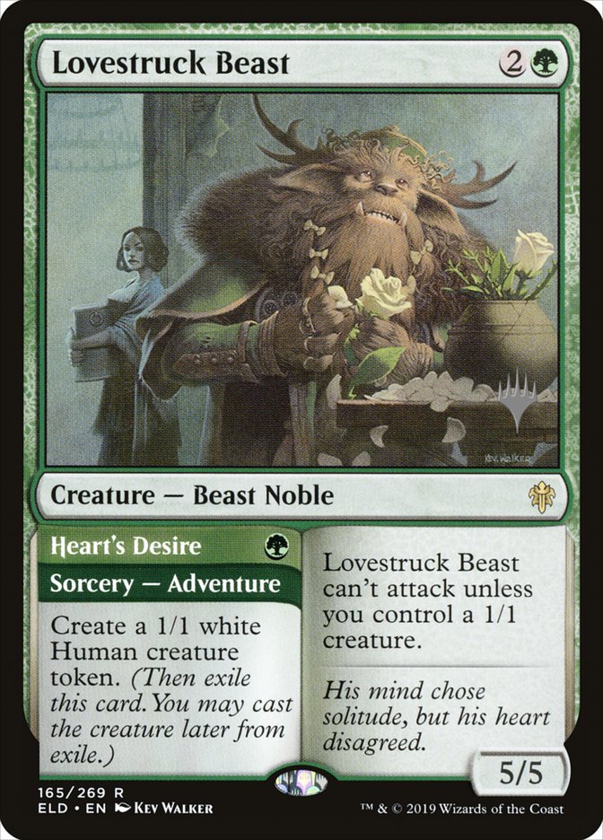 Lovestruck Beast // Heart's Desire (Promo Pack) [Throne of Eldraine Promos] | The Gaming-Verse