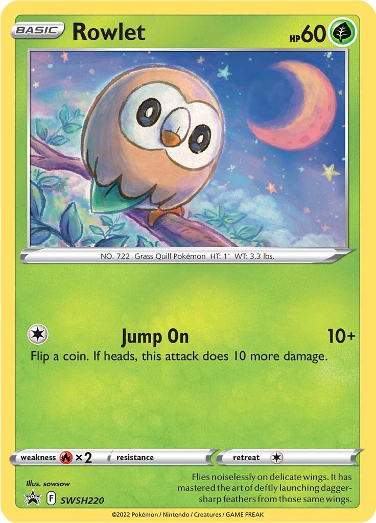 Rowlet (SWSH220) [Sword & Shield: Black Star Promos] | The Gaming-Verse