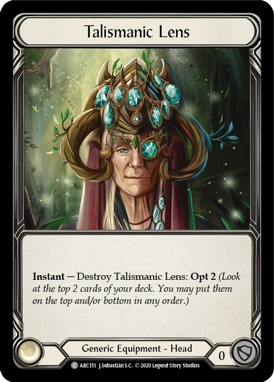 Talismanic Lens [ARC151] Unlimited Rainbow Foil | The Gaming-Verse