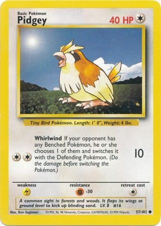 Pidgey (57/102) [Base Set Unlimited] | The Gaming-Verse