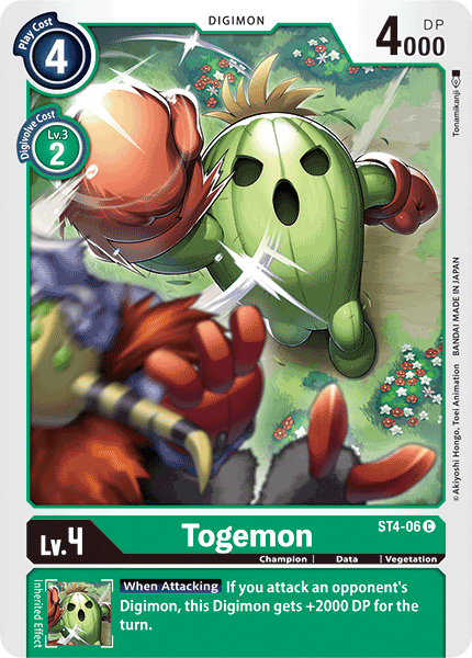 Togemon [ST4-06] [Starter Deck: Giga Green] | The Gaming-Verse