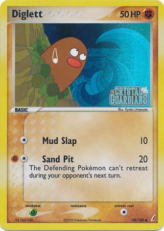 Diglett (50/100) (Stamped) [EX: Crystal Guardians] | The Gaming-Verse