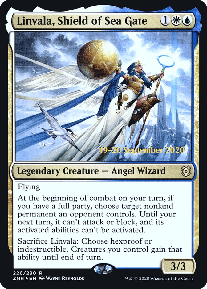 Linvala, Shield of Sea Gate  [Zendikar Rising Prerelease Promos] | The Gaming-Verse