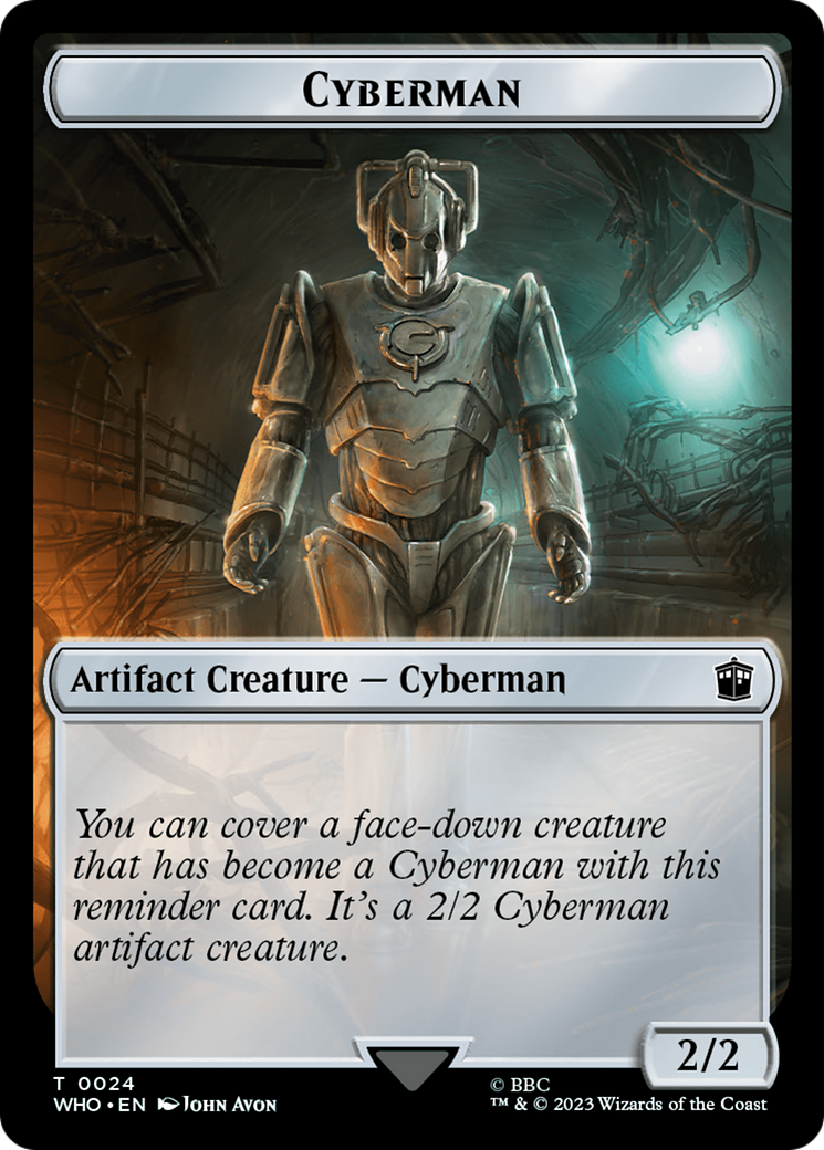 Mark of the Rani // Cyberman Double-Sided Token [Doctor Who Tokens] | The Gaming-Verse