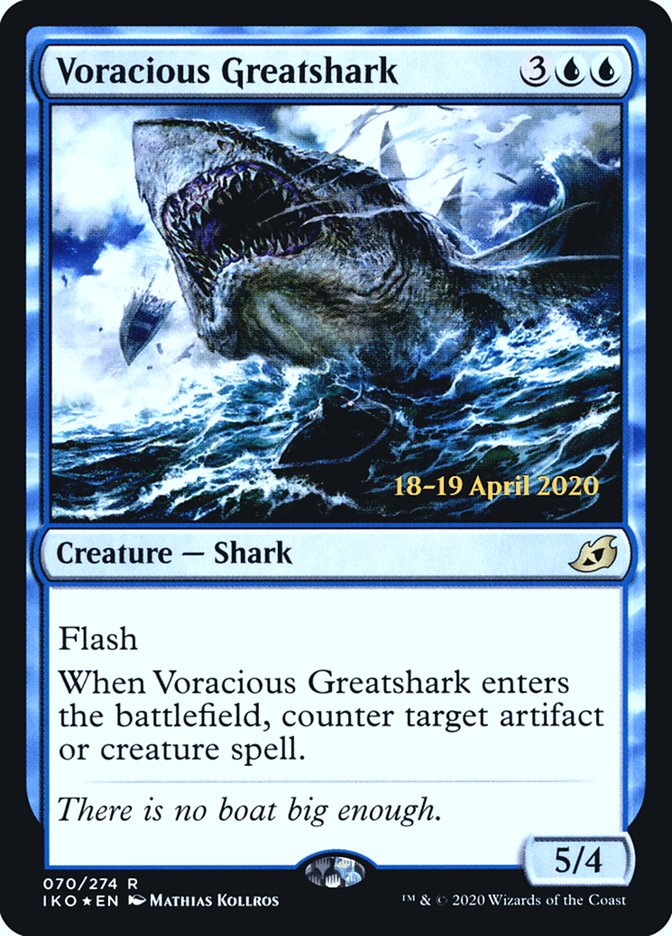 Voracious Greatshark  [Ikoria: Lair of Behemoths Prerelease Promos] | The Gaming-Verse