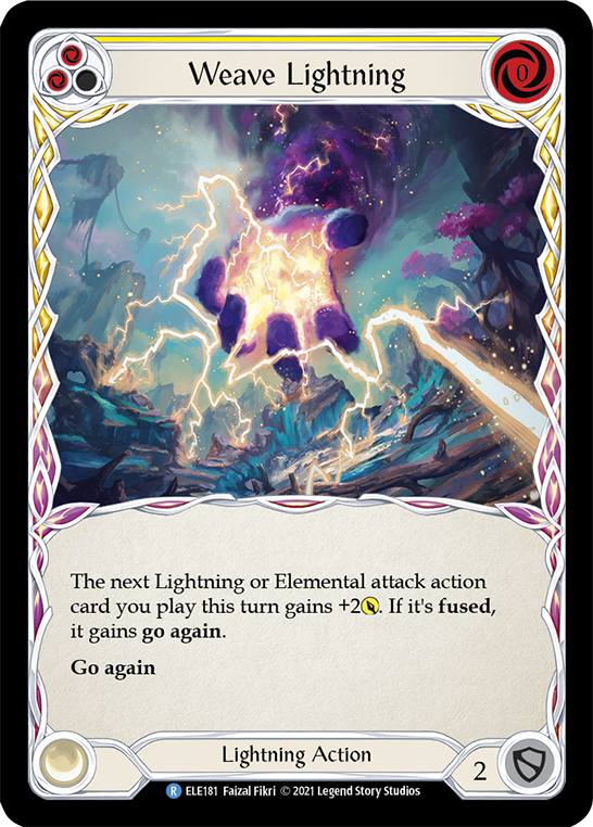 Weave Lightning (Yellow) [ELE181] (Tales of Aria)  1st Edition Normal | The Gaming-Verse