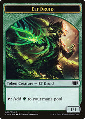 Elf Druid // Beast (020/036) Double-sided Token [Commander 2014 Tokens] | The Gaming-Verse