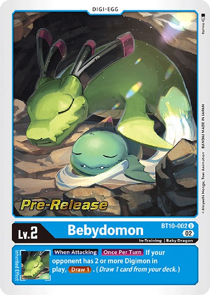 Bebydomon [BT10-002] [Xros Encounter Pre-Release Cards] | The Gaming-Verse