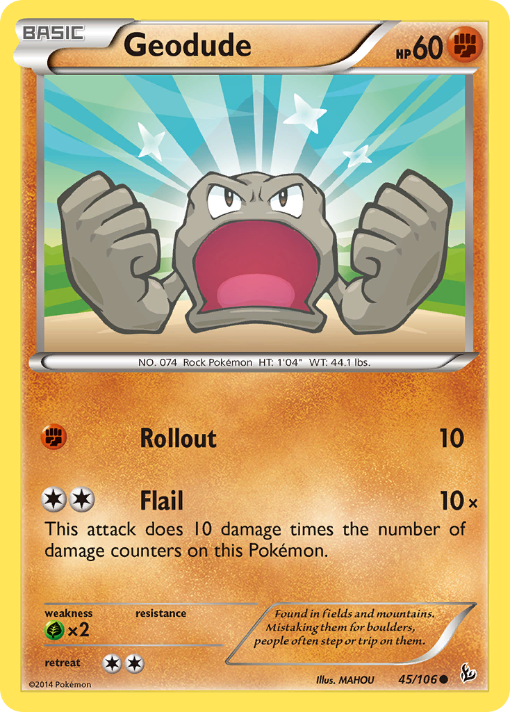 Geodude (45/106) [XY: Flashfire] | The Gaming-Verse