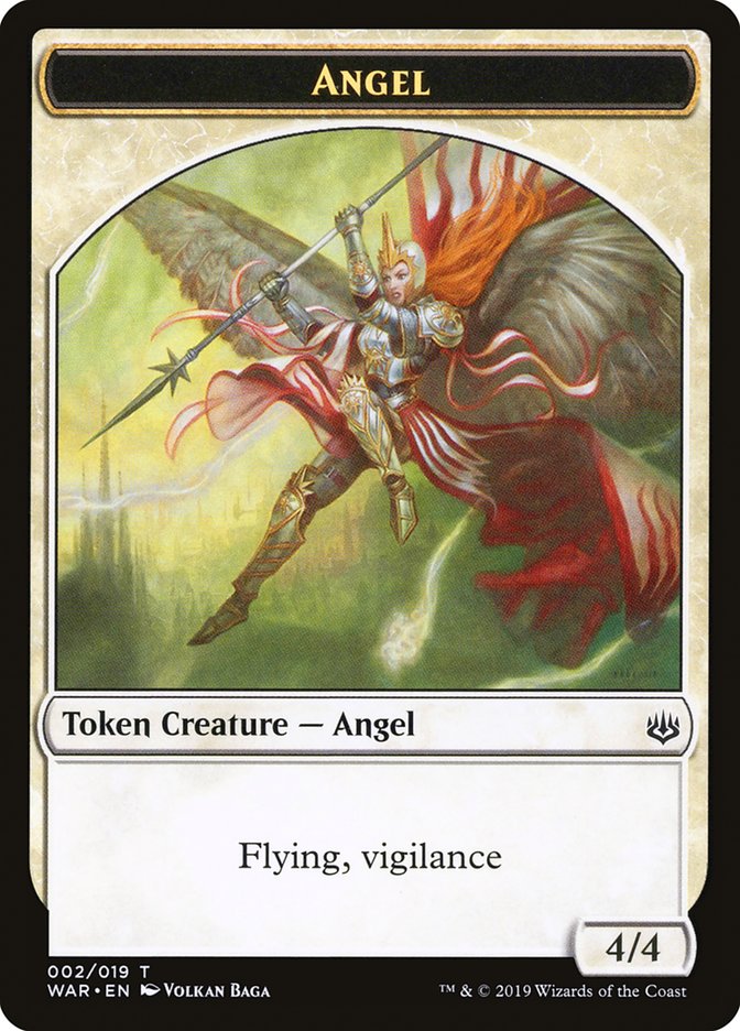 Angel [War of the Spark Tokens] | The Gaming-Verse