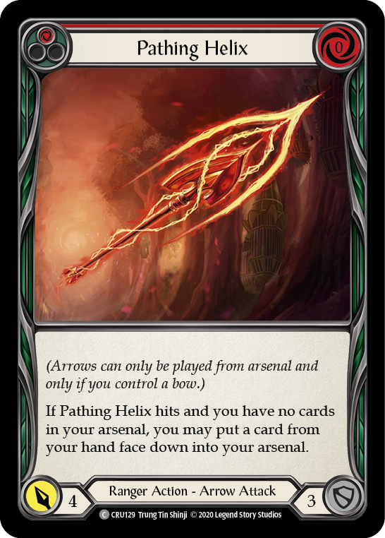 Pathing Helix (Red) [CRU129] 1st Edition Rainbow Foil | The Gaming-Verse