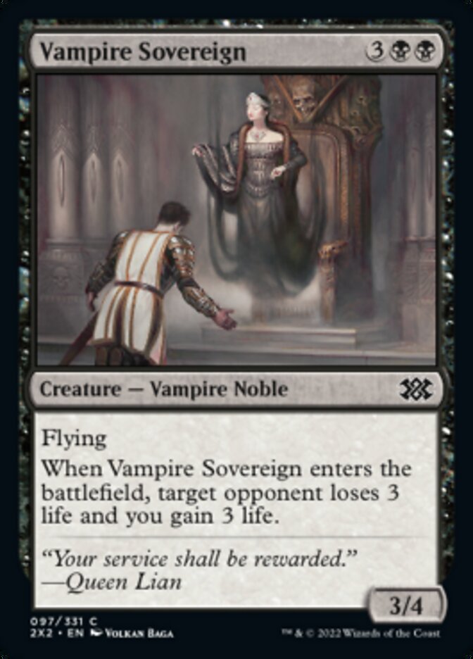 Vampire Sovereign [Double Masters 2022] | The Gaming-Verse