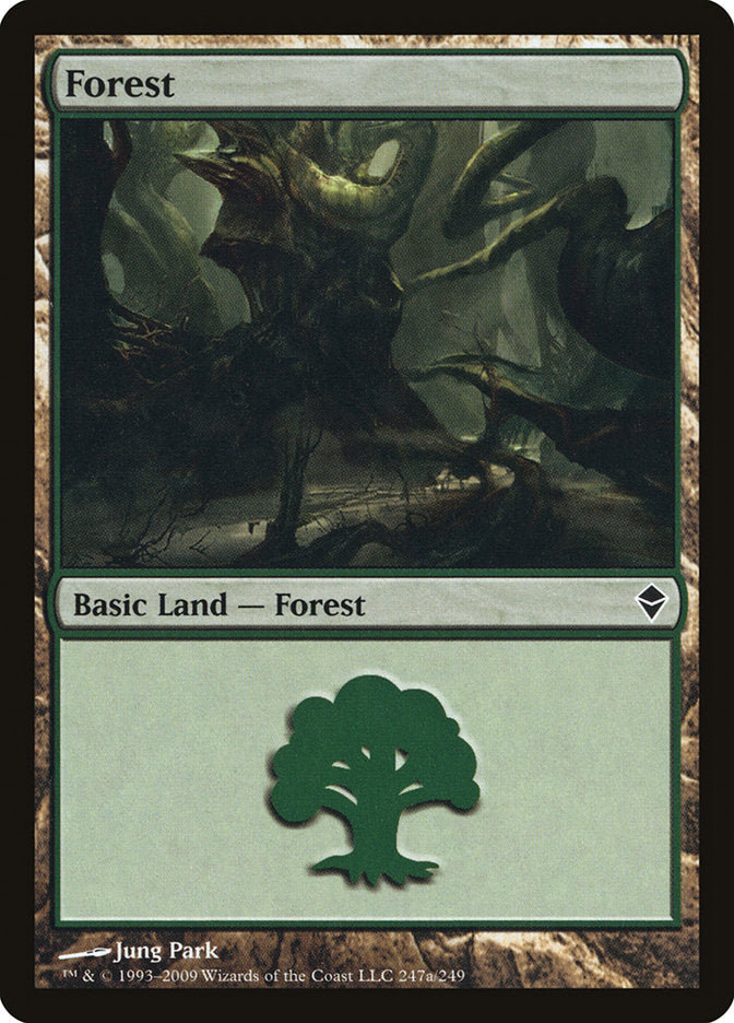 Forest (#247a) [Zendikar] | The Gaming-Verse