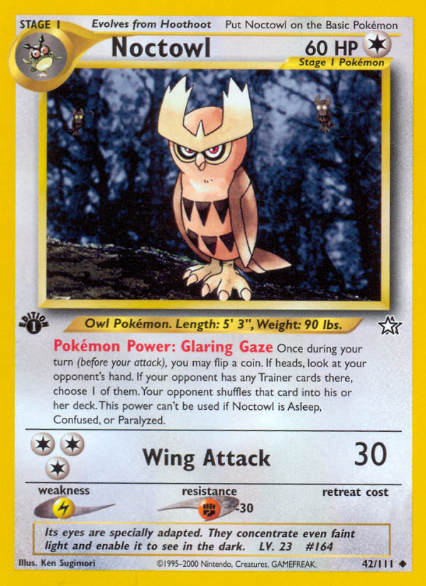 Noctowl (42/111) [Neo Genesis 1st Edition] | The Gaming-Verse