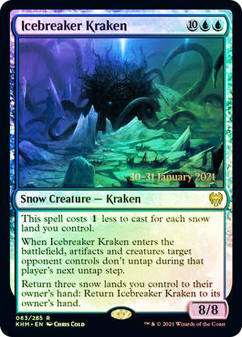 Icebreaker Kraken  [Kaldheim Prerelease Promos] | The Gaming-Verse