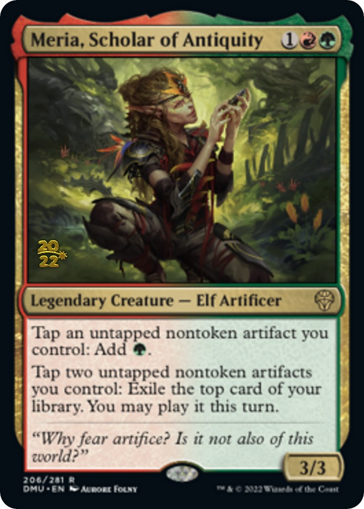 Meria, Scholar of Antiquity [Dominaria United Prerelease Promos] | The Gaming-Verse