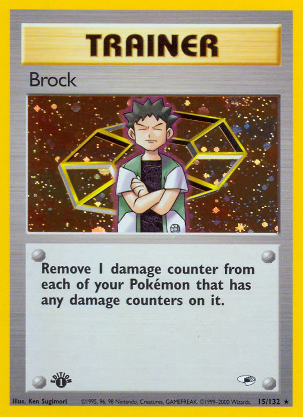 Brock (15/132) [Gym Heroes 1st Edition] | The Gaming-Verse