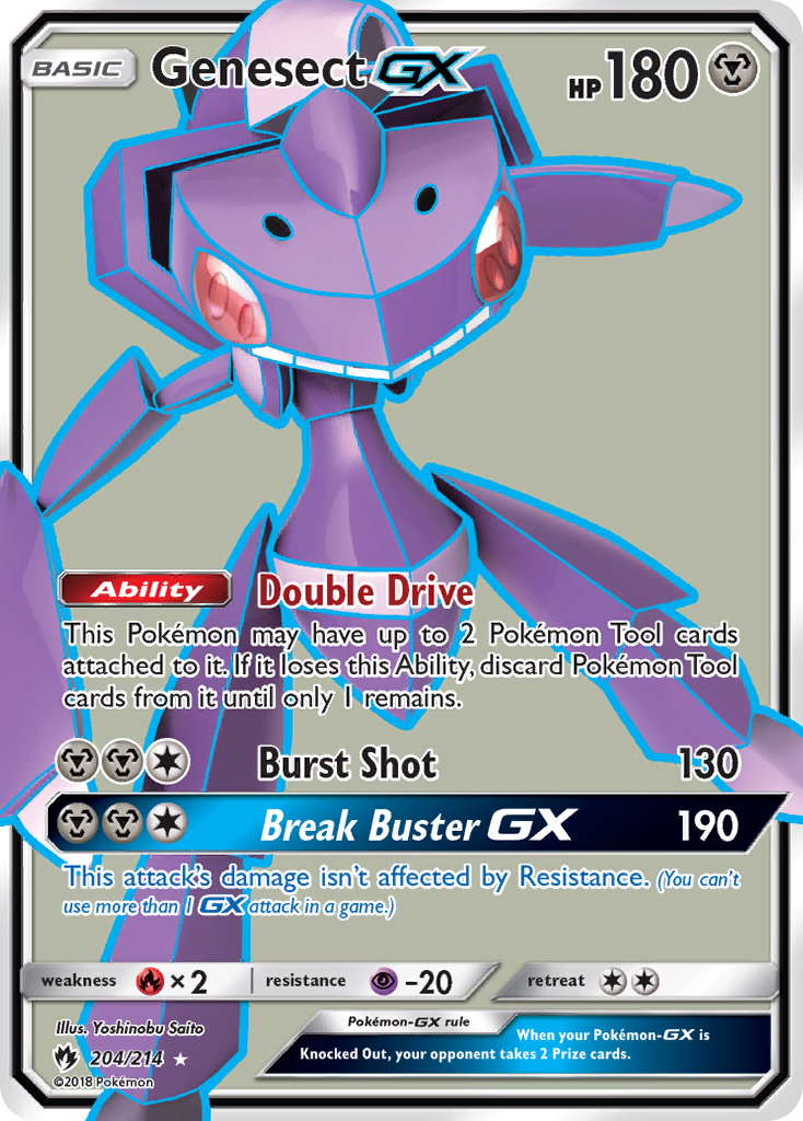 Genesect GX (204/214) [Sun & Moon: Lost Thunder] | The Gaming-Verse