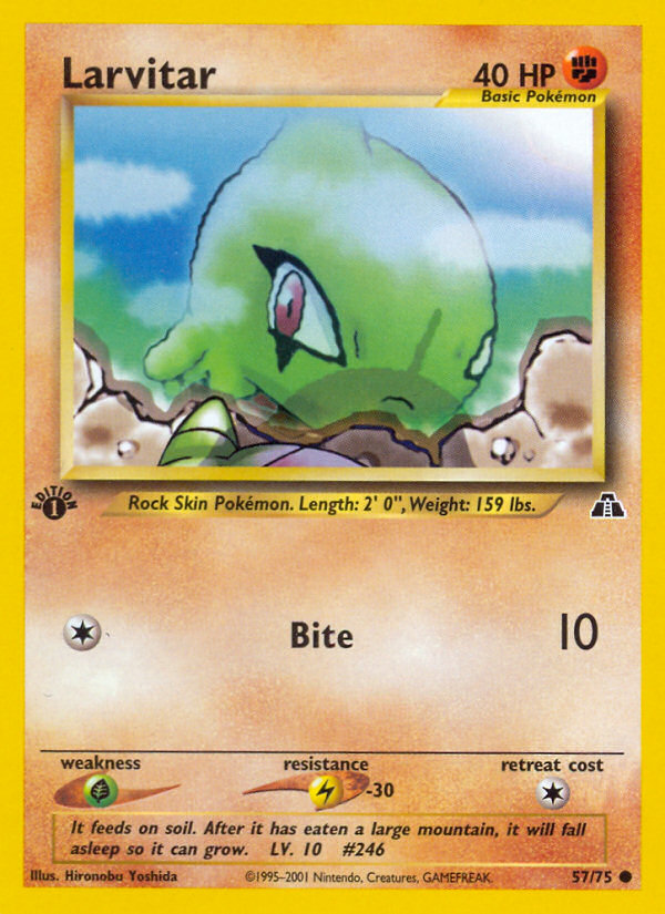 Larvitar (57/75) [Neo Discovery 1st Edition] | The Gaming-Verse