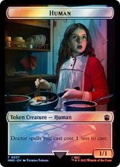 Human (0037) // Mark of the Rani Double-Sided Token (Surge Foil) [Doctor Who Tokens] | The Gaming-Verse