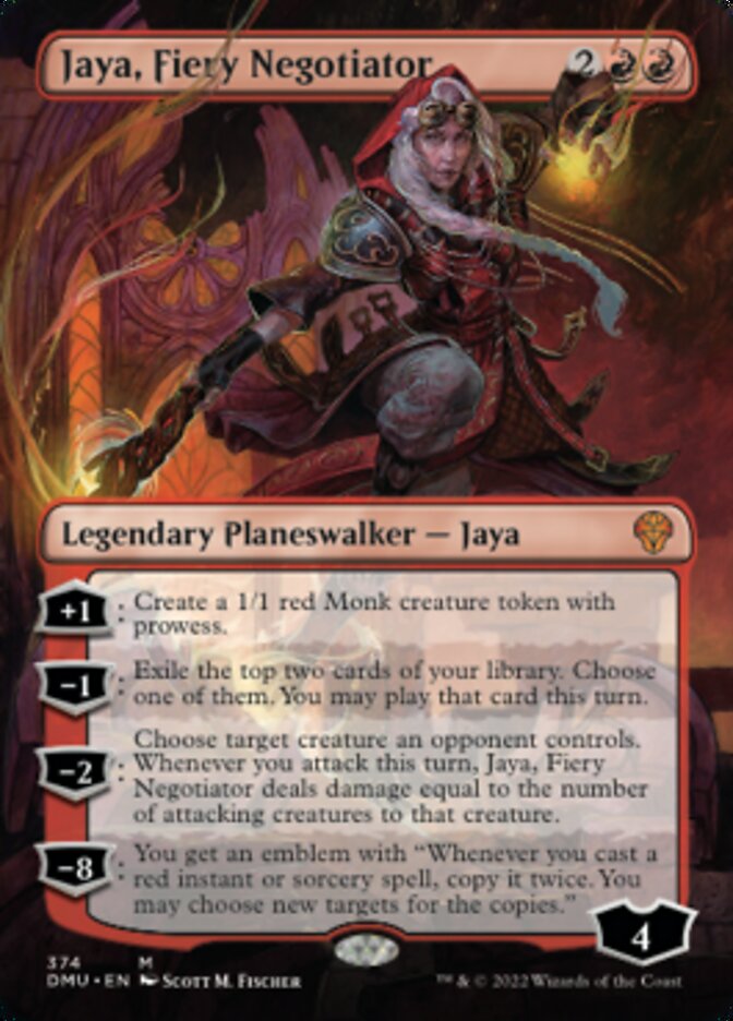 Jaya, Fiery Negotiator (Borderless) [Dominaria United] | The Gaming-Verse