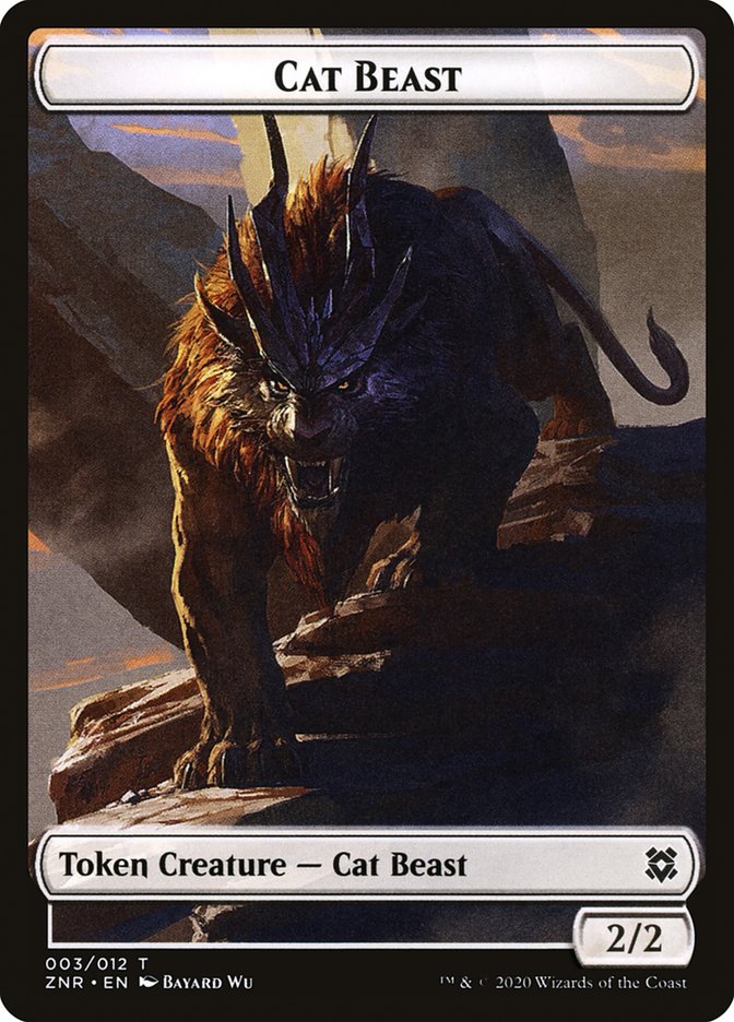 Cat Beast Token [Zendikar Rising] | The Gaming-Verse