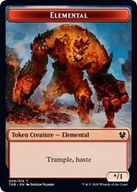 Elemental // Satyr Double-sided Token [Theros Beyond Death Tokens] | The Gaming-Verse