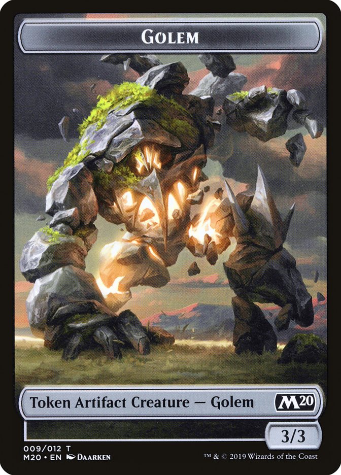 Golem Token [Core Set 2020 Tokens] | The Gaming-Verse