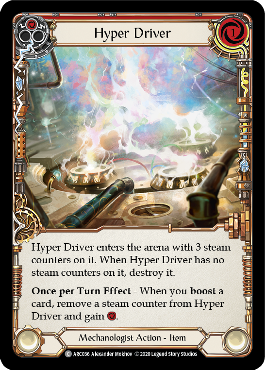 Hyper Driver [ARC036] Unlimited Rainbow Foil | The Gaming-Verse