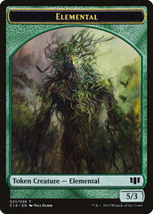 Elemental // Beast (019/036) Double-sided Token [Commander 2014 Tokens] | The Gaming-Verse