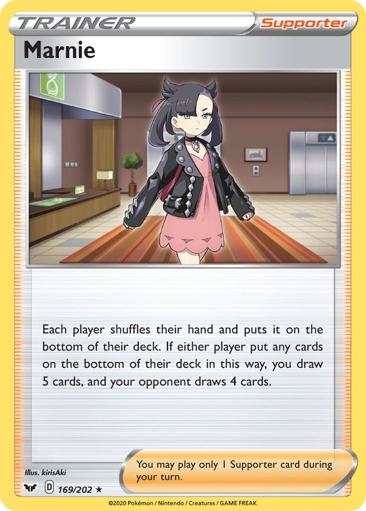 Marnie (169/202) (Theme Deck Exclusive) [Sword & Shield: Base Set] | The Gaming-Verse