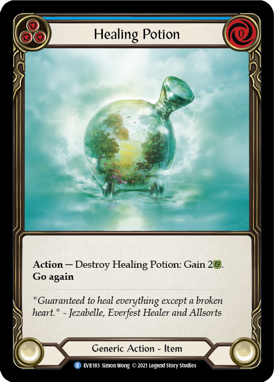 Healing Potion [EVR183] (Everfest)  1st Edition Cold Foil | The Gaming-Verse