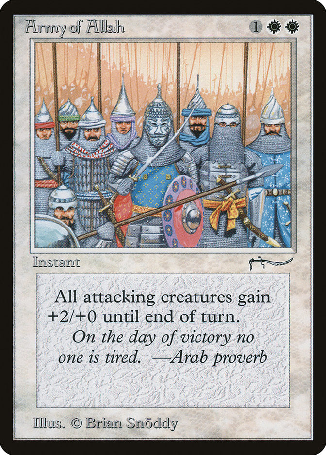 Army of Allah (Dark Mana Cost) [Arabian Nights] | The Gaming-Verse