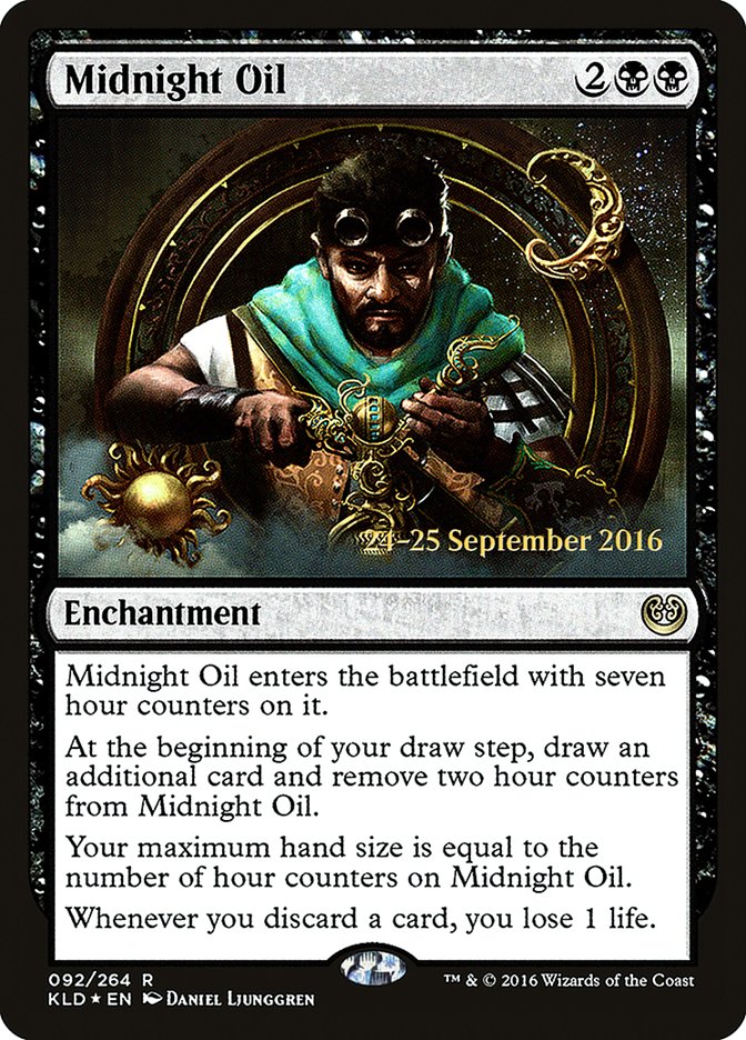 Midnight Oil  (Prerelease) [Kaladesh Prerelease Promos] | The Gaming-Verse