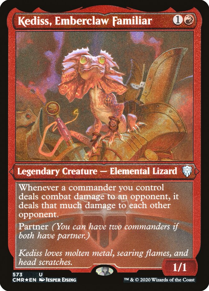 Kediss, Emberclaw Familiar [Commander Legends Etched] | The Gaming-Verse