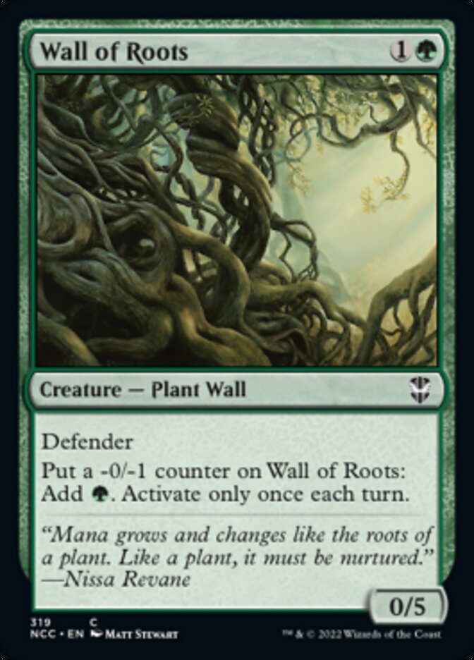 Wall of Roots [Streets of New Capenna Commander] | The Gaming-Verse