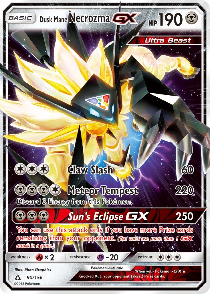 Dusk Mane Necrozma GX (90/156) [Sun & Moon: Ultra Prism] | The Gaming-Verse