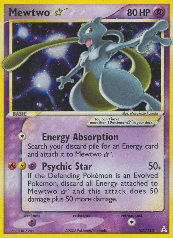 Mewtwo Star (103/110) [EX: Holon Phantoms] | The Gaming-Verse