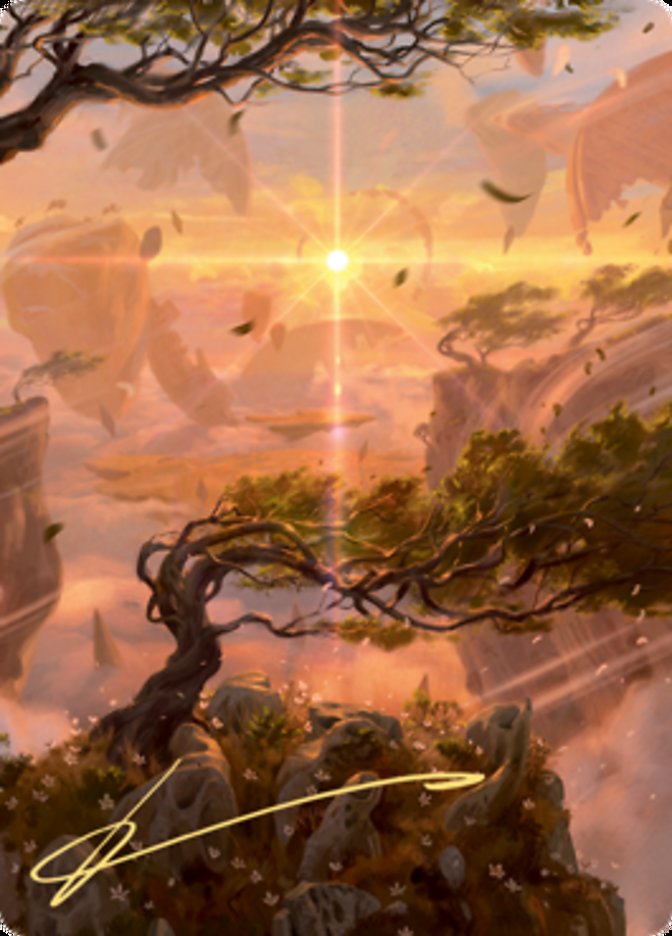 Windswept Heath Art Card (Gold-Stamped Signature) [Zendikar Rising Art Series] | The Gaming-Verse