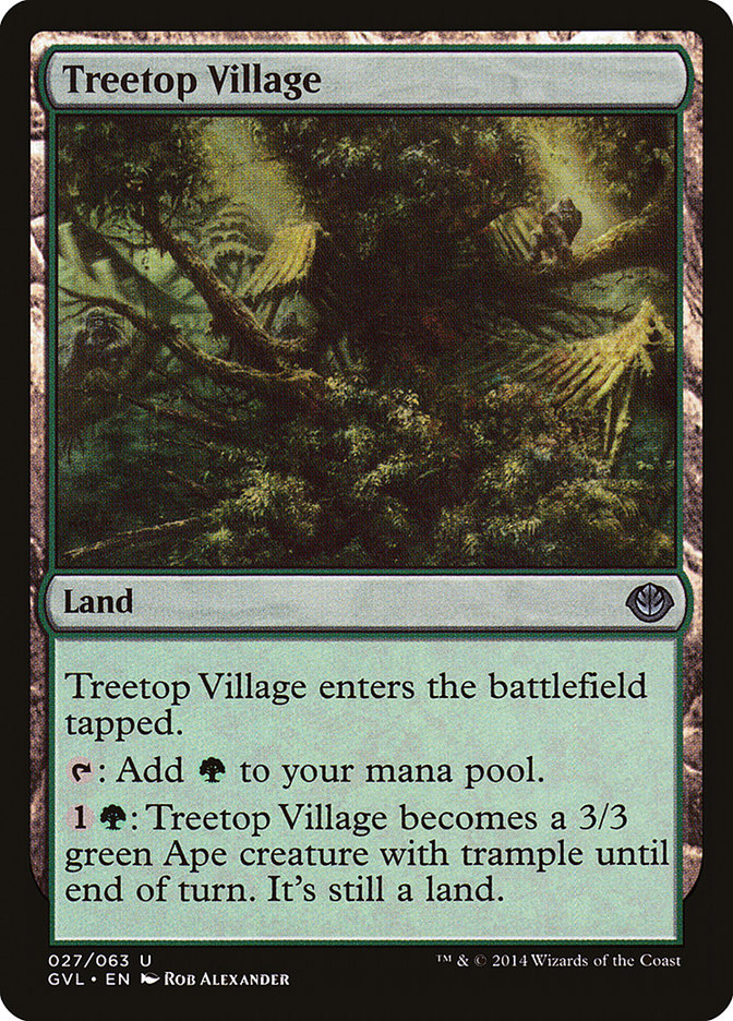 Treetop Village (Garruk vs. Liliana) [Duel Decks Anthology] | The Gaming-Verse