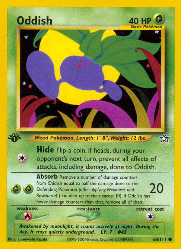 Oddish (68/111) [Neo Genesis 1st Edition] | The Gaming-Verse