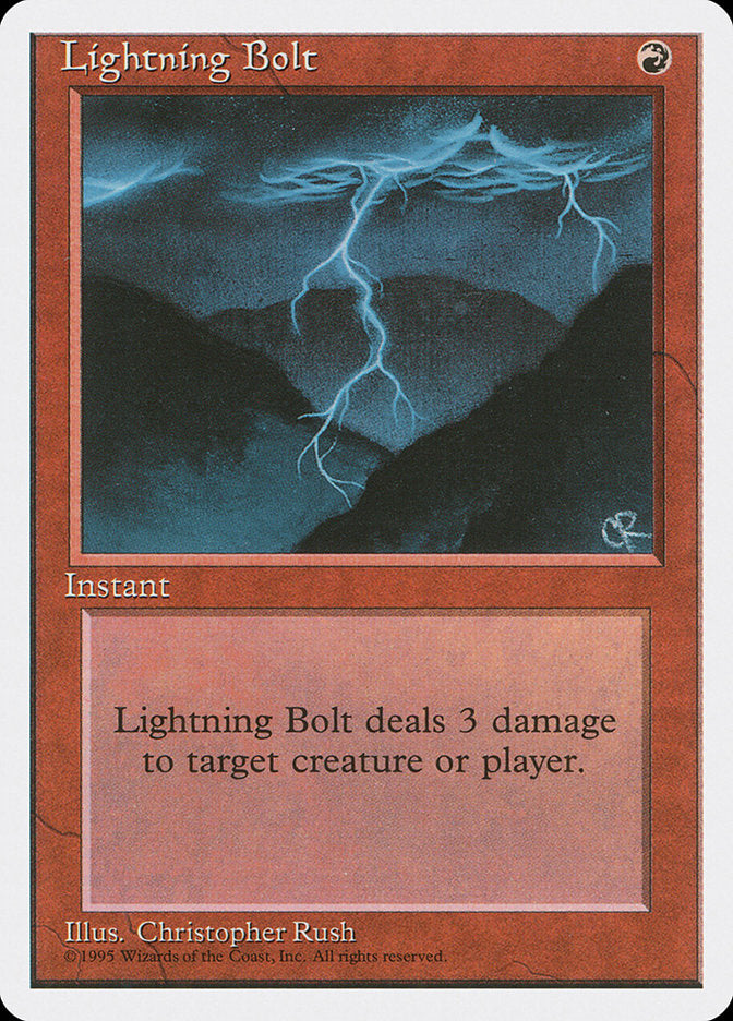 Lightning Bolt [Fourth Edition] | The Gaming-Verse