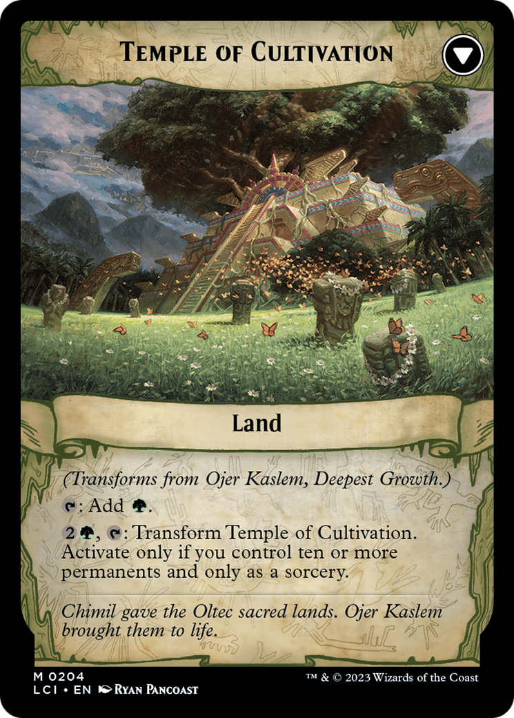 Ojer Kaslem, Deepest Growth // Temple of Cultivation [The Lost Caverns of Ixalan Prerelease Cards] | The Gaming-Verse