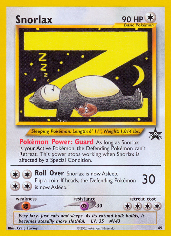 Snorlax (49) [Wizards of the Coast: Black Star Promos] | The Gaming-Verse