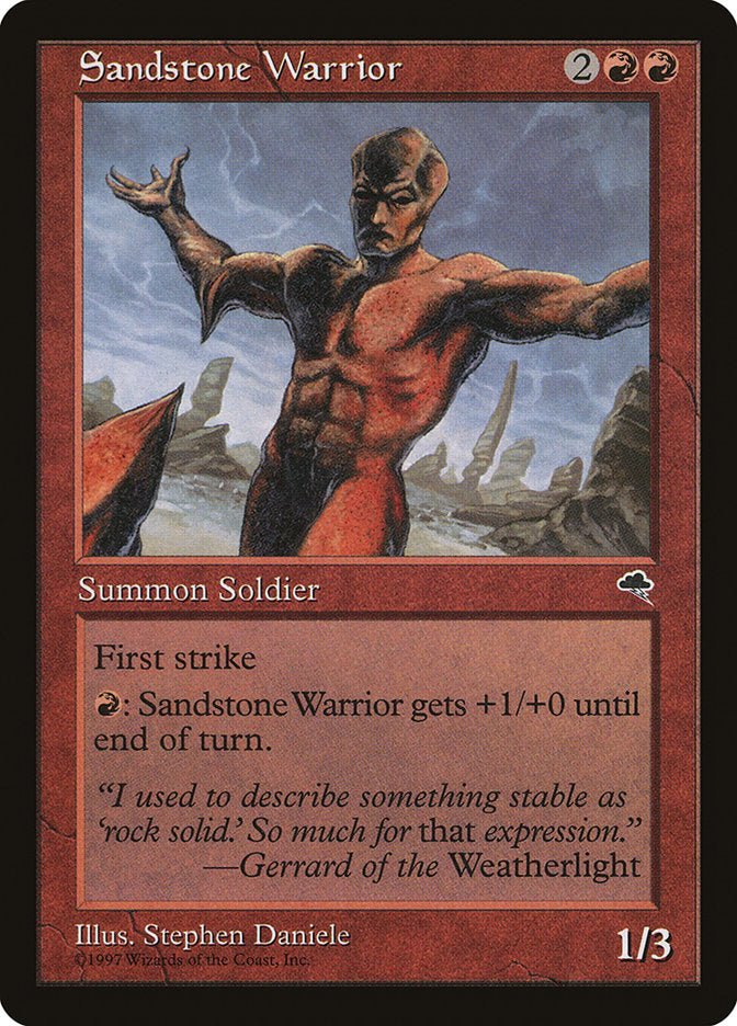 Sandstone Warrior [Tempest] | The Gaming-Verse