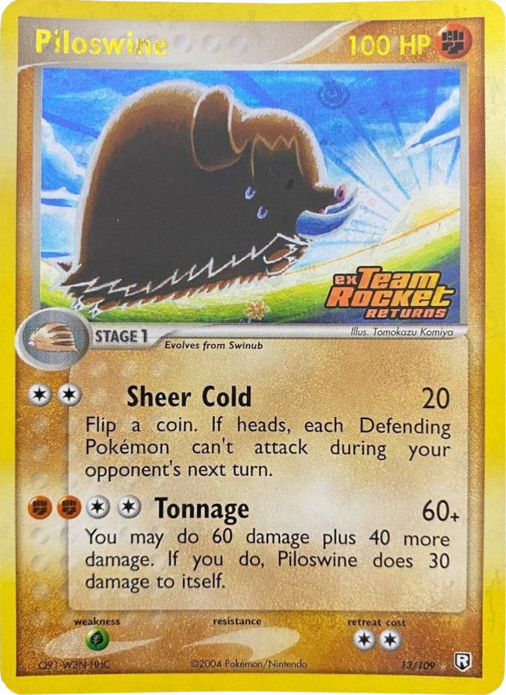 Piloswine (13/109) (Stamped) [EX: Team Rocket Returns] | The Gaming-Verse